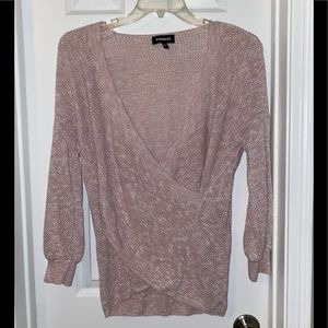 Express Deep V Neck Sweater